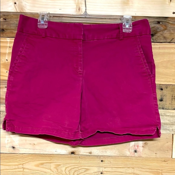 Loft size 6 Mauve Pink Color Mid-rise 6” Inseam The Riviera Shorts with Pockets - Picture 1 of 10